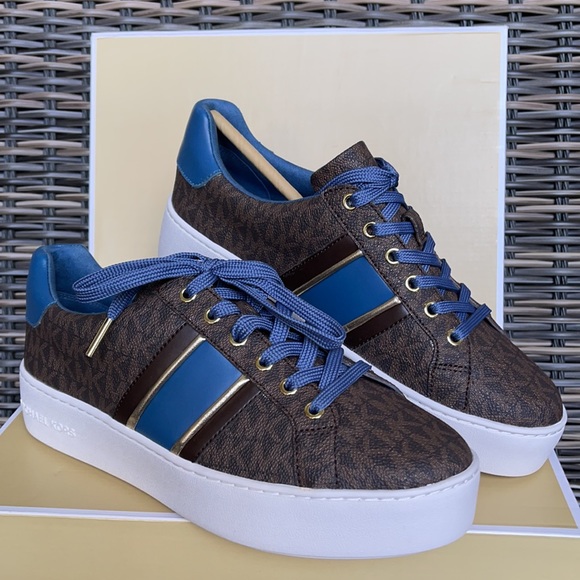 Michael Kors Poppy Stripe Lace Up MK Sig Small WMNS - Picture 6 of 16